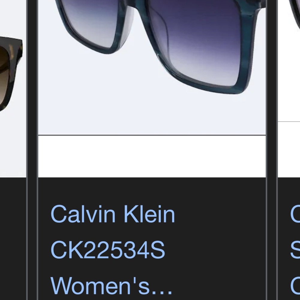 Calvin Klein Blue Gradient Women's Sunglasses